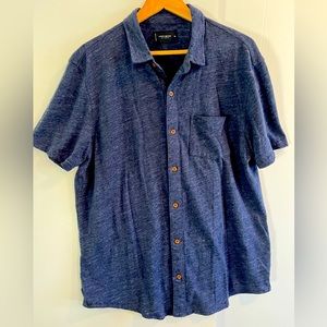 LUCKY BRAND blue button up